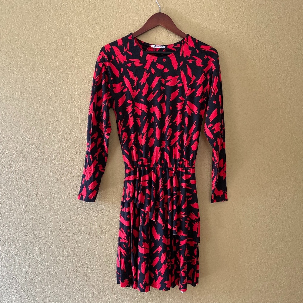 Red and Black Dress